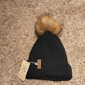 NWT black beanie